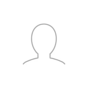 Vector flat illustration in grayscale. Avatar, user profile, person icon, g.. Stock Illustration