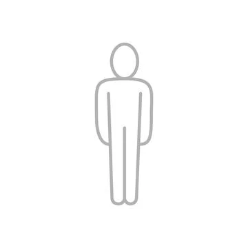 Vector flat illustration in grayscale. Avatar, user profile, person icon, g.. Stock Illustration