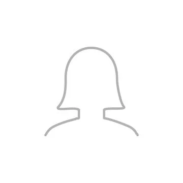 Vector flat illustration in grayscale. Avatar, user profile, person icon, g.. Stock Illustration