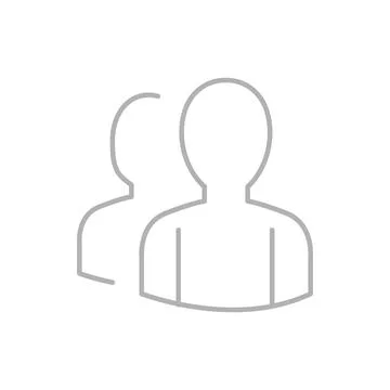 Vector flat illustration in grayscale. Avatar, user profile, person icon, g.. Stock Illustration