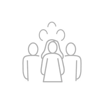 Vector flat illustration in grayscale. Avatar, user profile, person icon, g.. Stock Illustration