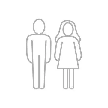 Vector flat illustration in grayscale. Avatar, user profile, person icon, g.. Stock Illustration