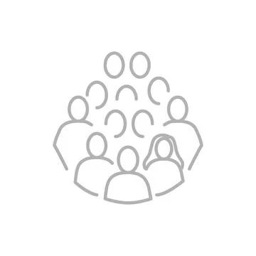 Vector flat illustration in grayscale. Avatar, user profile, person icon Stock Illustration