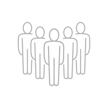 Vector flat illustration in grayscale. Avatar, user profile, person icon Stock Illustration