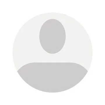 Vector flat illustration in grayscale. Avatar, user profile, person icon Stock Illustration