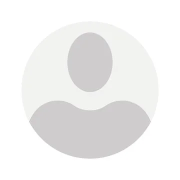 Vector flat illustration in grayscale. Avatar, user profile, person icon Stock Illustration