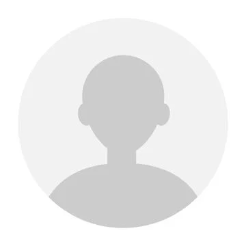 Vector flat illustration in grayscale. Avatar, user profile, person icon, g.. Stock Illustration