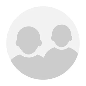 Vector flat illustration in grayscale. Avatar, user profile, person icon Stock Illustration