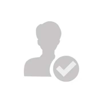 Vector flat illustration in grayscale. Avatar, user profile, person icon Stock Illustration