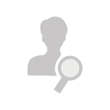 Vector flat illustration in grayscale. Avatar, user profile, person icon Stock Illustration