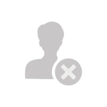 Vector flat illustration in grayscale. Avatar, user profile, person icon Stock Illustration