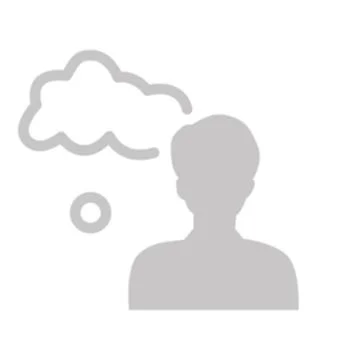Vector flat illustration in grayscale. Avatar, user profile, person icon Stock Illustration