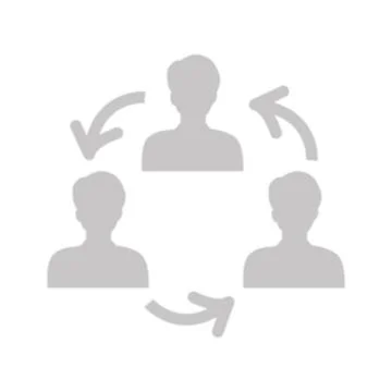Vector flat illustration in grayscale. Avatar, user profile, person icon Stock Illustration