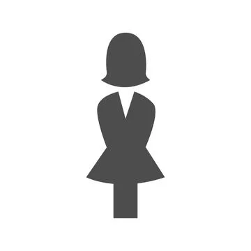 Vector flat illustration in grayscale. Avatar, user profile, person icon, g.. Stock Illustration