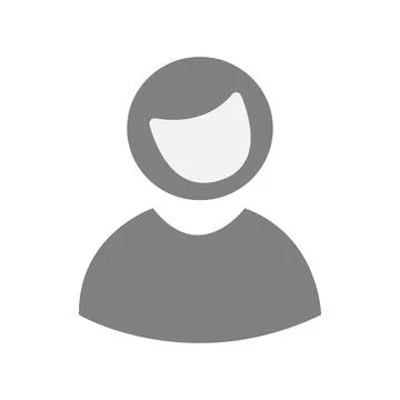 Vector flat illustration in grayscale. Avatar, user profile, person icon, g.. Stock Illustration