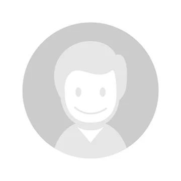 Vector flat illustration in grayscale. Avatar, user profile, person icon, g.. Stock Illustration