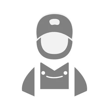 Vector flat illustration in grayscale. Avatar, user profile, person icon, g.. Stock Illustration
