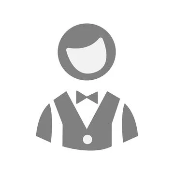 Vector flat illustration in grayscale. Avatar, user profile, person icon, g.. Stock Illustration