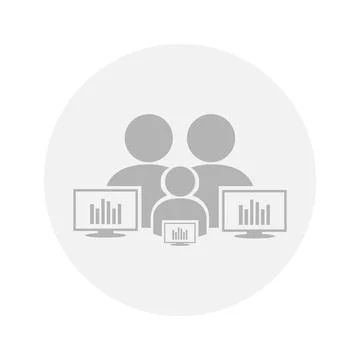 Vector flat illustration in grayscale. Avatar, user profile, person icon, g.. Stock Illustration