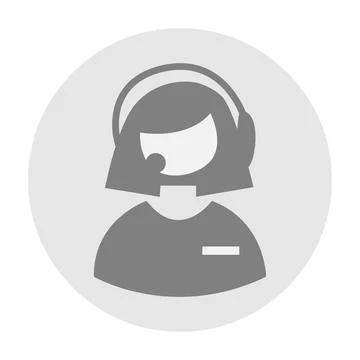 Vector flat illustration in grayscale. Avatar, user profile, person icon, g.. Stock Illustration