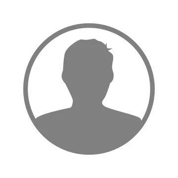 Vector flat illustration in grayscale. Avatar, user profile, person icon, g.. Stock Illustration