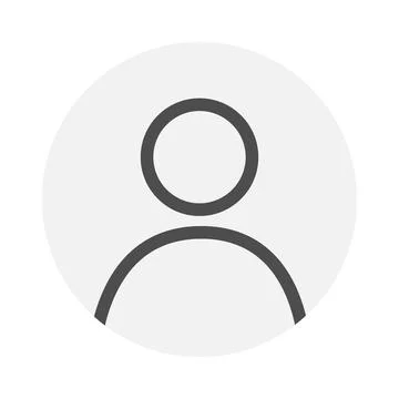 Vector flat illustration in grayscale. Avatar, user profile, person icon Stock Illustration