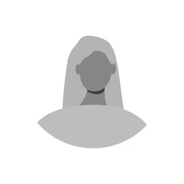 Vector flat illustration in grayscale. Icons of man and woman. Avatar, user Ilustración de archivo