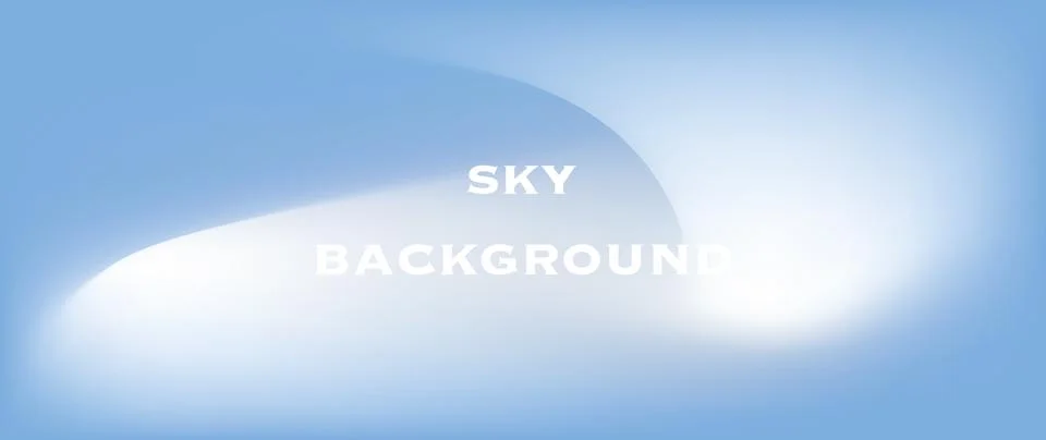 Vector flat illustration. Horizontal background. Gentle gradient sky. Perfect Stock Illustration