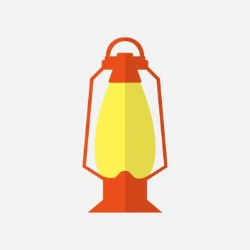 Vector flat illustration of a lantern Stock Illustration