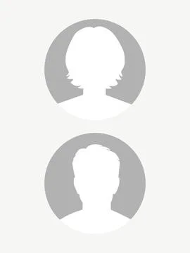 Vector flat illustration. Man and woman icon. Avatar, user profile, person Stock Illustration