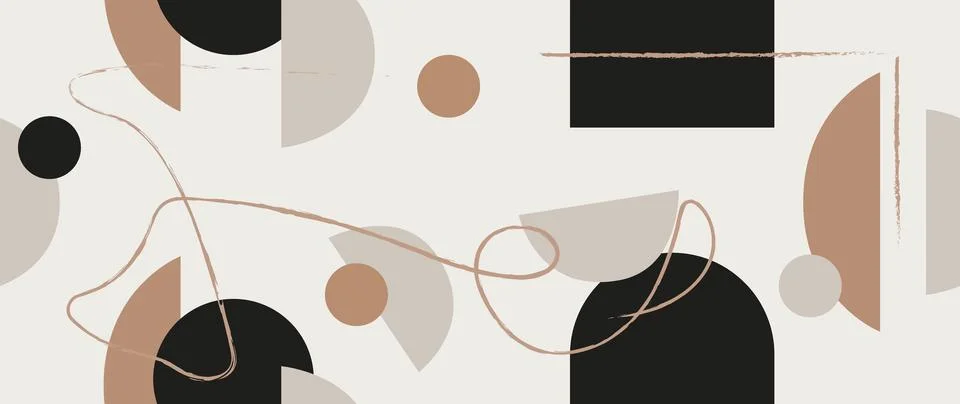 Vector flat illustration. Minimalistic trendy abstract pattern. Various Stock-Illustration