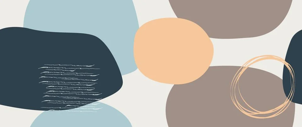 Vector flat illustration. Minimalistic trendy abstract pattern. Various Illustrazione stock