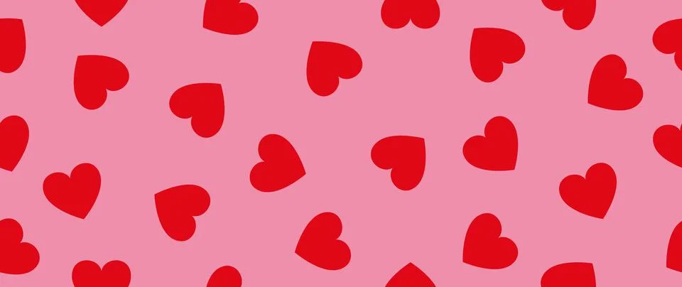Vector flat illustration. Seamless minimalistic pattern on a pink background Illustrazione stock