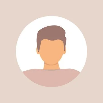Vector flat illustration. Stylish profile of a man. Avatar, user profile Stock Illustration