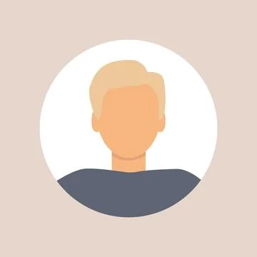 Vector flat illustration. Stylish profile of a man. Avatar, user profile Stock Illustration