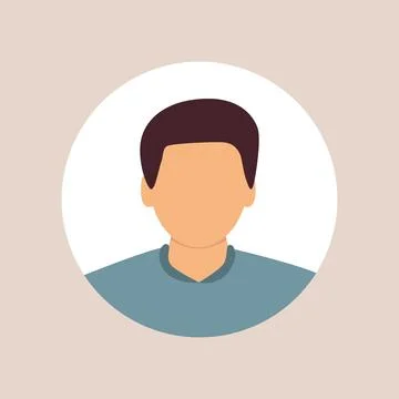 Vector flat illustration. Stylish profile of a man. Avatar, user profile Stock Illustration