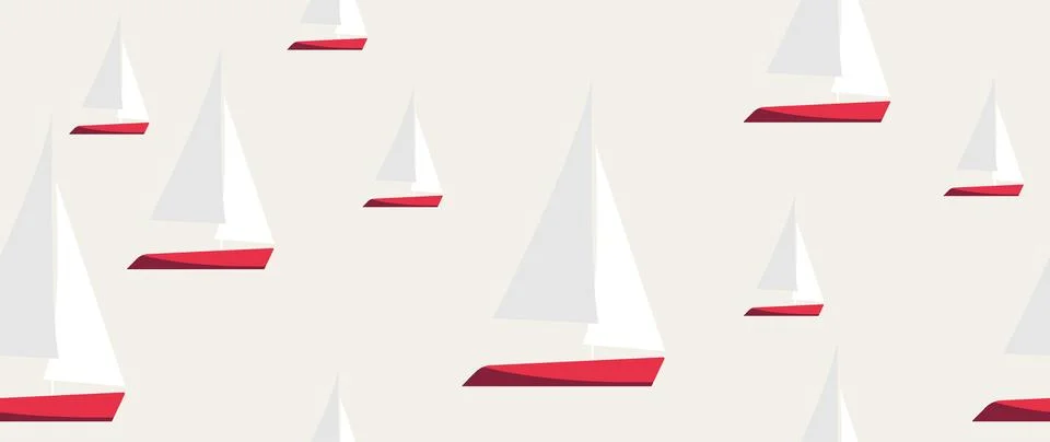 Vector flat illustration. Summer vacation concept. Seamless pattern. Used a.. Stock Illustration