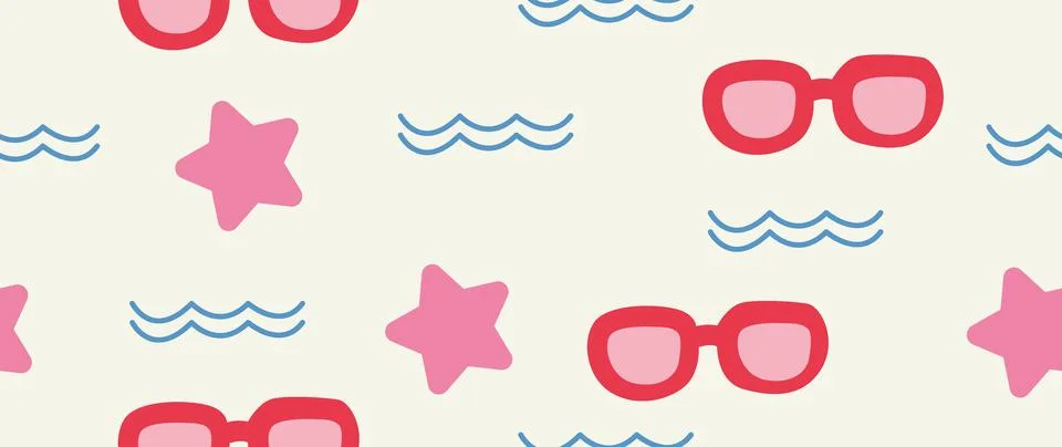 Vector flat illustration. Summer vacation concept. Used as background mocku.. Stock Illustration