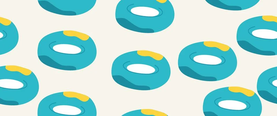 Vector flat illustration. Summer vacation concept. Used as background mockup Stock Illustration