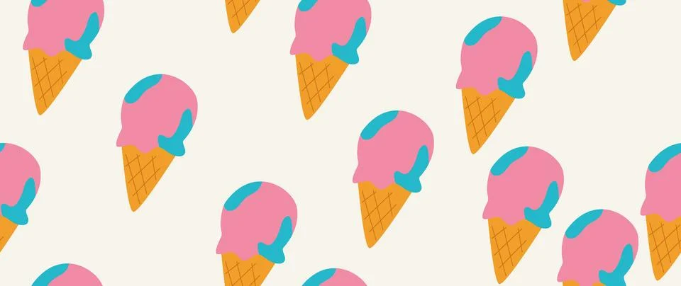 Vector flat illustration. Summer vacation concept. Used as background mockup Stock Illustration