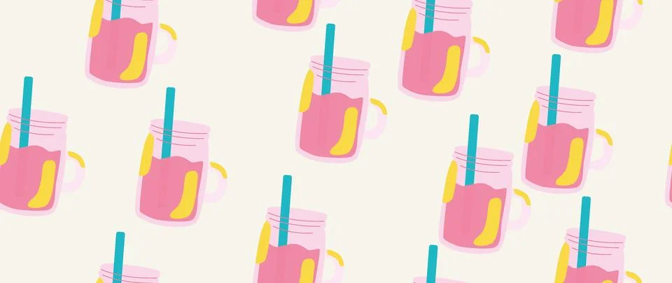 Vector flat illustration. Summer vacation concept. Used as background mockup Stock Illustration