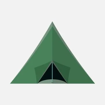 Vector flat illustration of a tent Stock Illustration