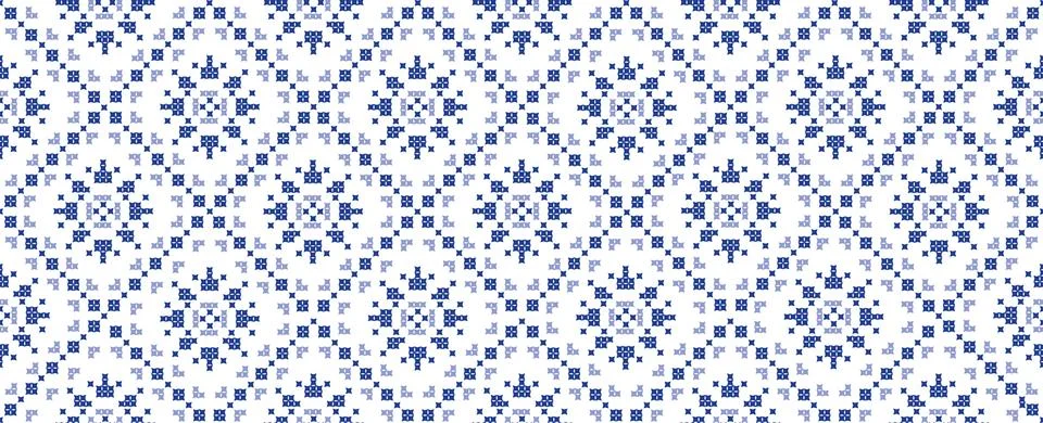 Vector flat illustration. Trendy seamless abstract pattern of blue and blue 스톡 일러스트