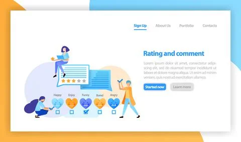 Vector flat illustration for web, banner, landing page, mobile. people leave  Stock Illustration