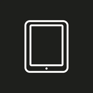 Vector flat illustration. White TV icon on a black background. The concept of Stock Illustration