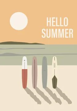 Vector flat image. Recreation and summer vacation concept. Perfect for a su.. Stock Illustration