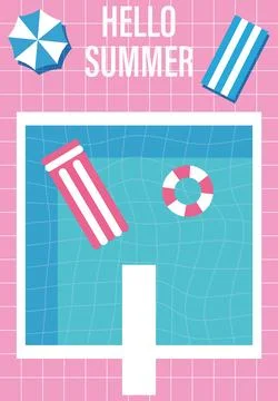 Vector flat image. Recreation and summer vacation concept. Perfect for a su.. Stock Illustration