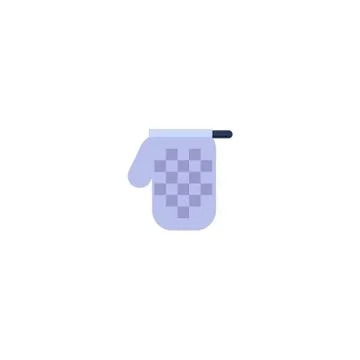 Vector flat kitchen glove icon Stock Illustration