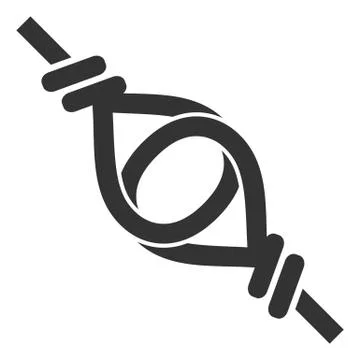 Vector Flat Knot Loop Connection Icon Stock Illustration