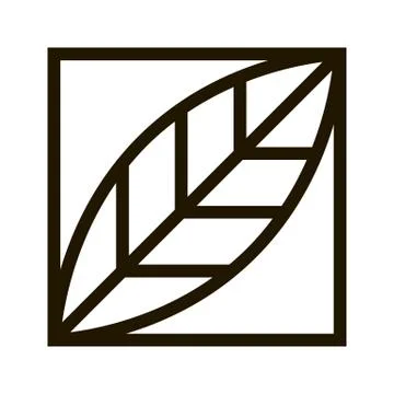 Vector flat maple leaf icon isolated on white. Eps10 Stock Illustration